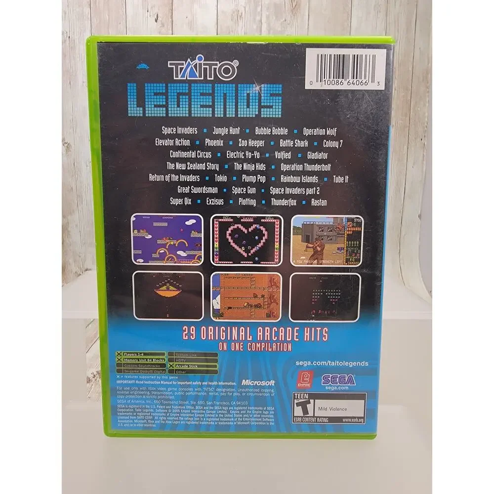 Taito Legends (Microsoft Xbox, 2005) Complete